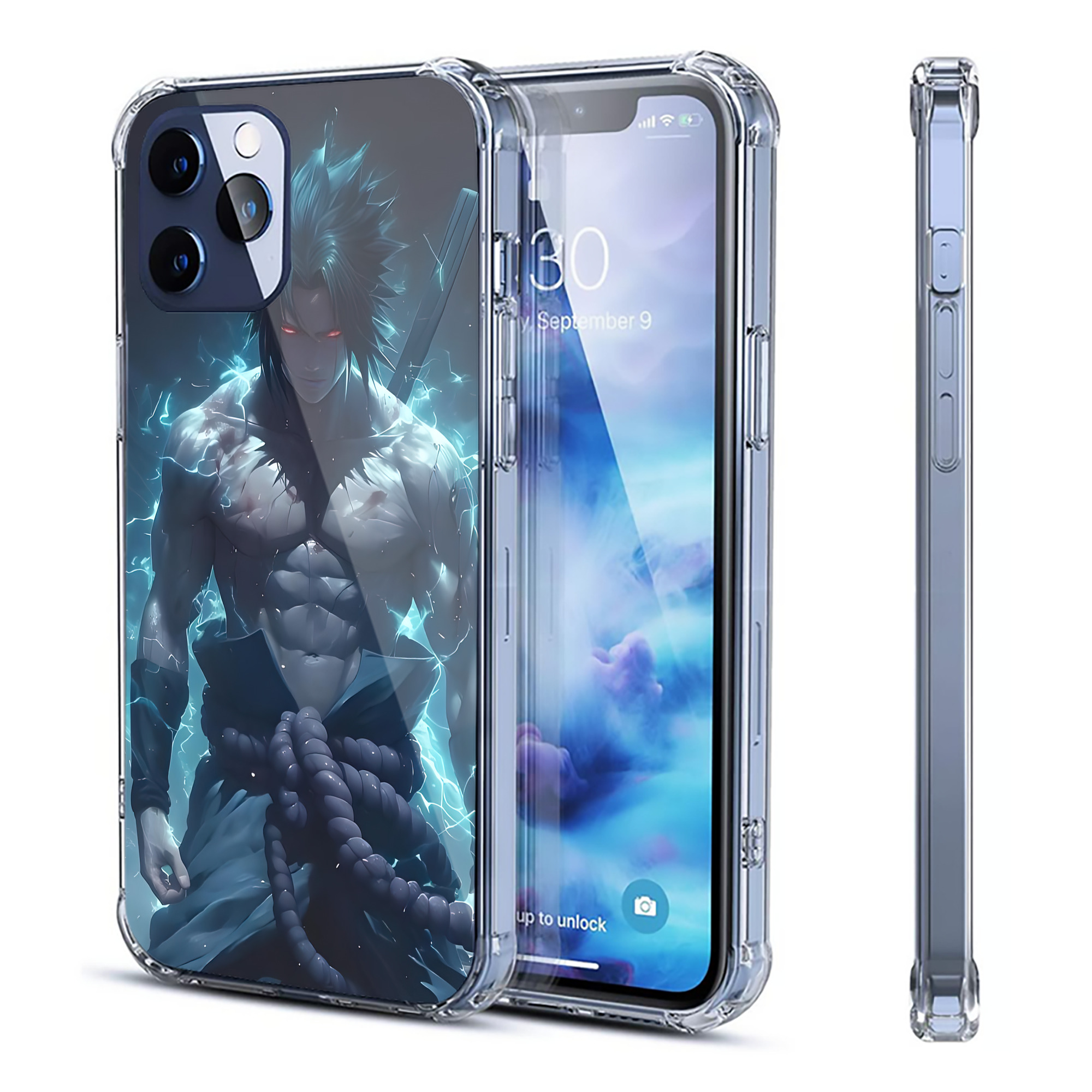 （画像用） NARUTO -ナルト- NARUTO -ナルト- 疾風伝 【iPhone 12シリーズ対応】透明スマホケース（クリアソフトケース）